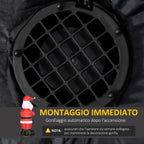 Inflatable Santa Claus with Gift, 3 LED Lights and Inflator Included, 77x68x184cm