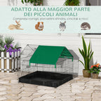 Rabbit and Guinea Pig Cage in Metal and Oxford Fabric 90x75x75cm