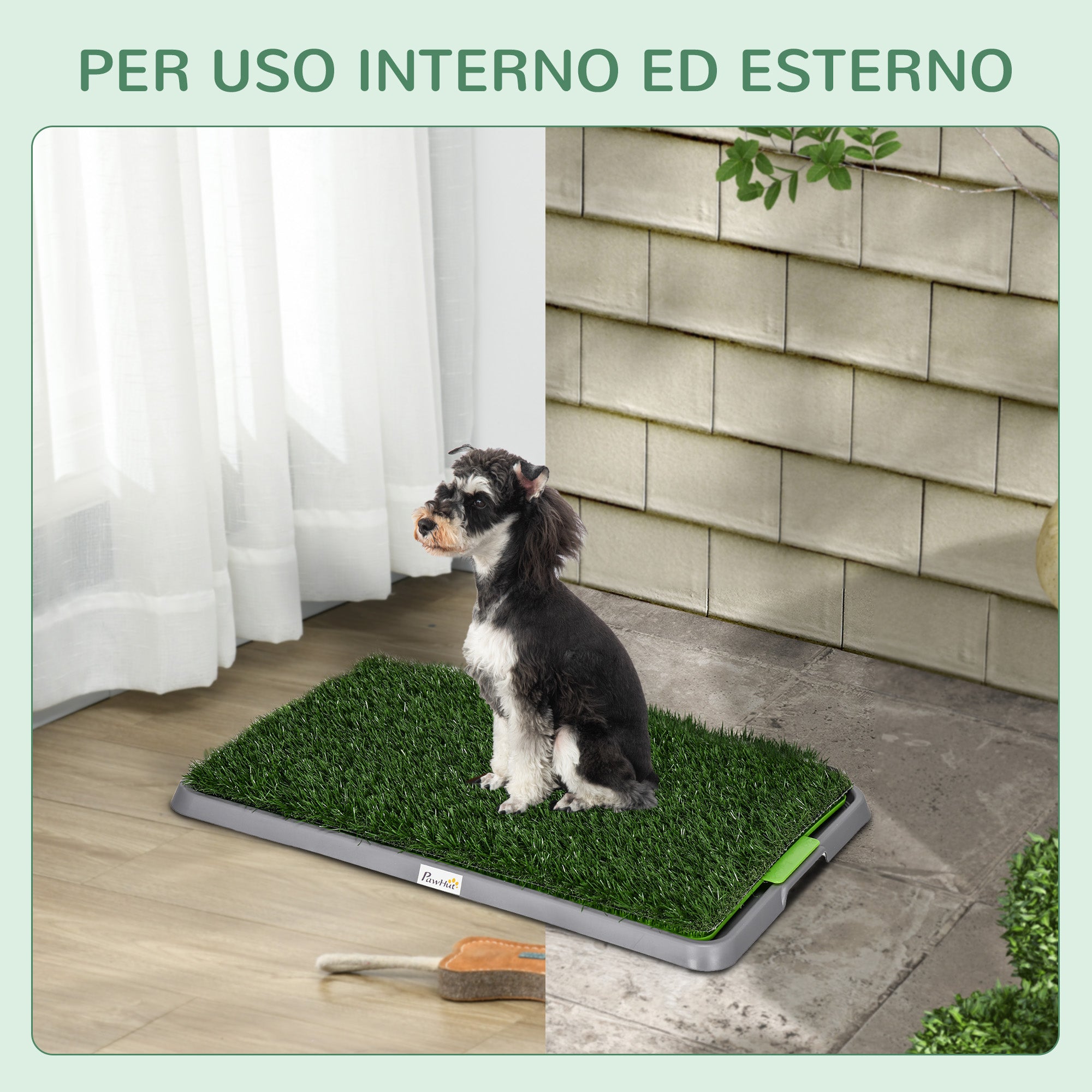 Dog Toilet with Fake Grass, Replacement Grass and Bottom Tray, 67x41cm