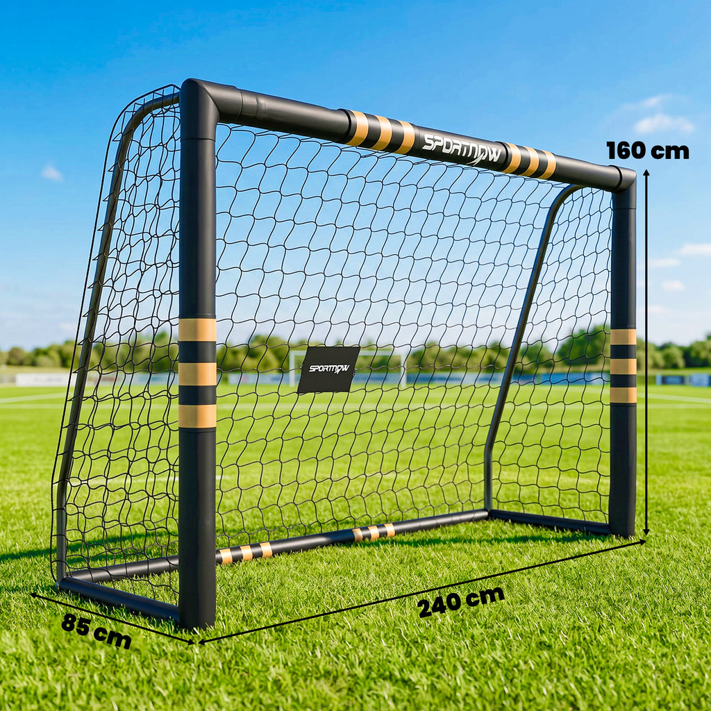 SPORTNOW Portable Soccer Goal 240x160cm with EPE Foam Padding