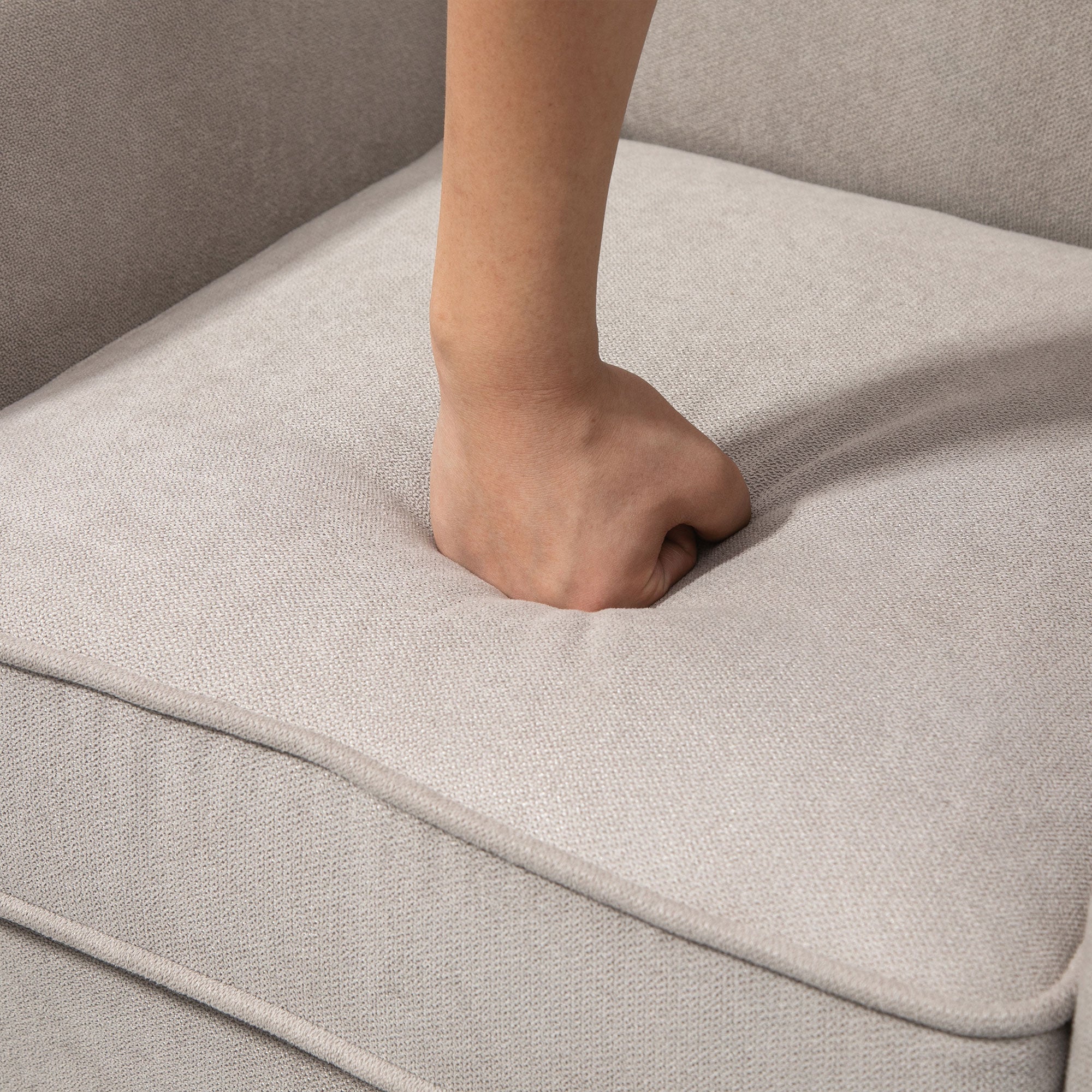 HOMCOM Nordic Style Furnishing Armchair with Armrests, in Wood and Polyester, 79x78x87 cm, Gray and Brown - Borgè