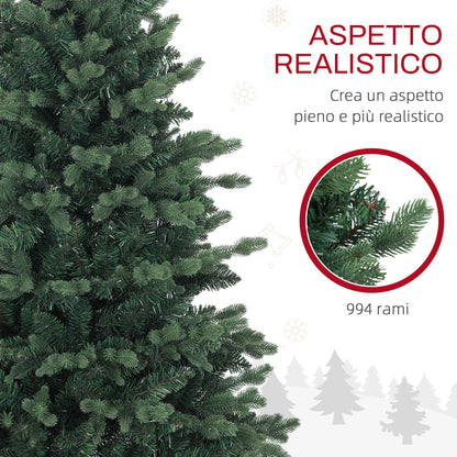 CHRISTMAS TREE - Artificial Christmas Tree 150cm Realistic with 994 Branches and Resin Base, Green