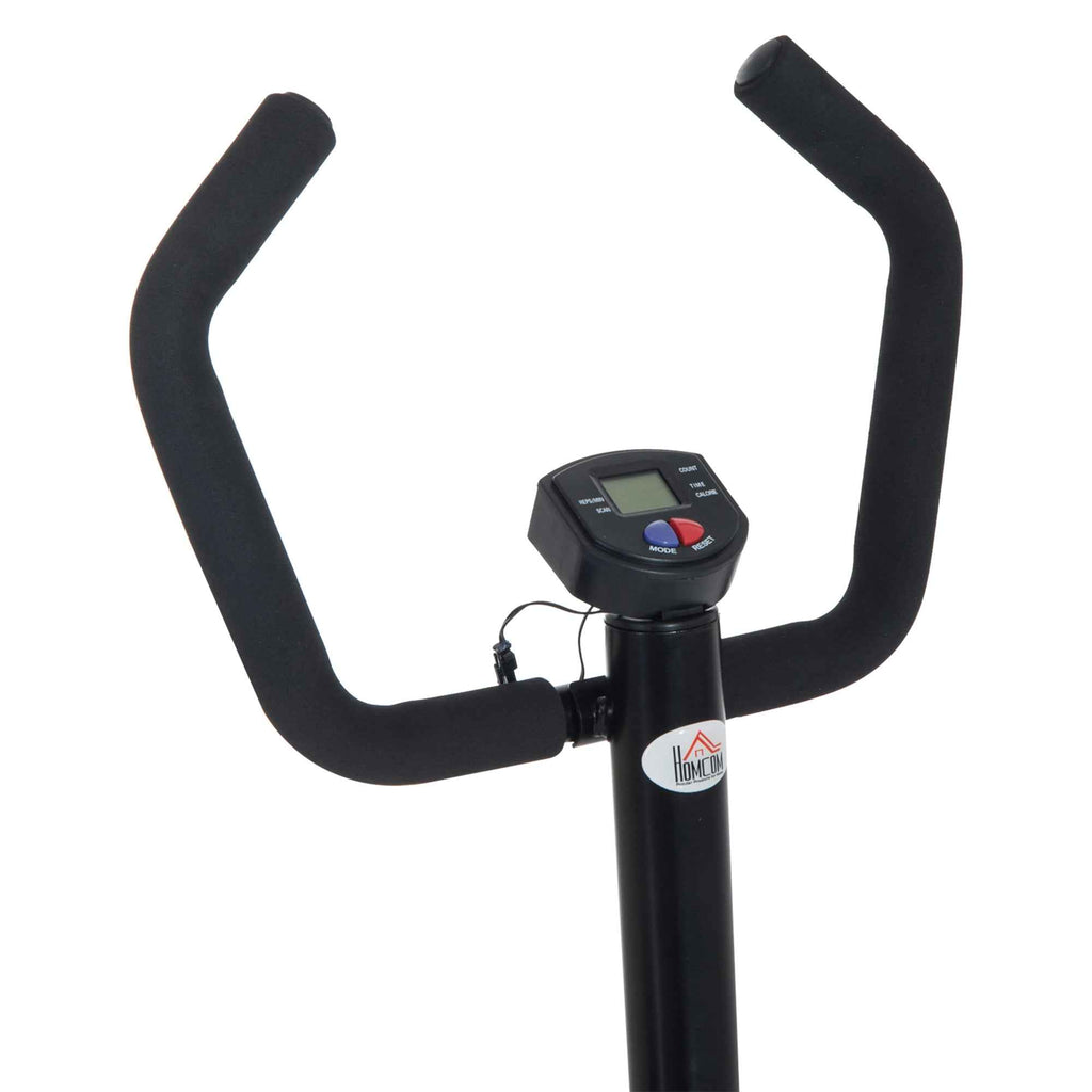 HOMCOM Professional Stepper with Handlebar and Steel Ropes for Home Training, 40 x 40 x 118cm, Black