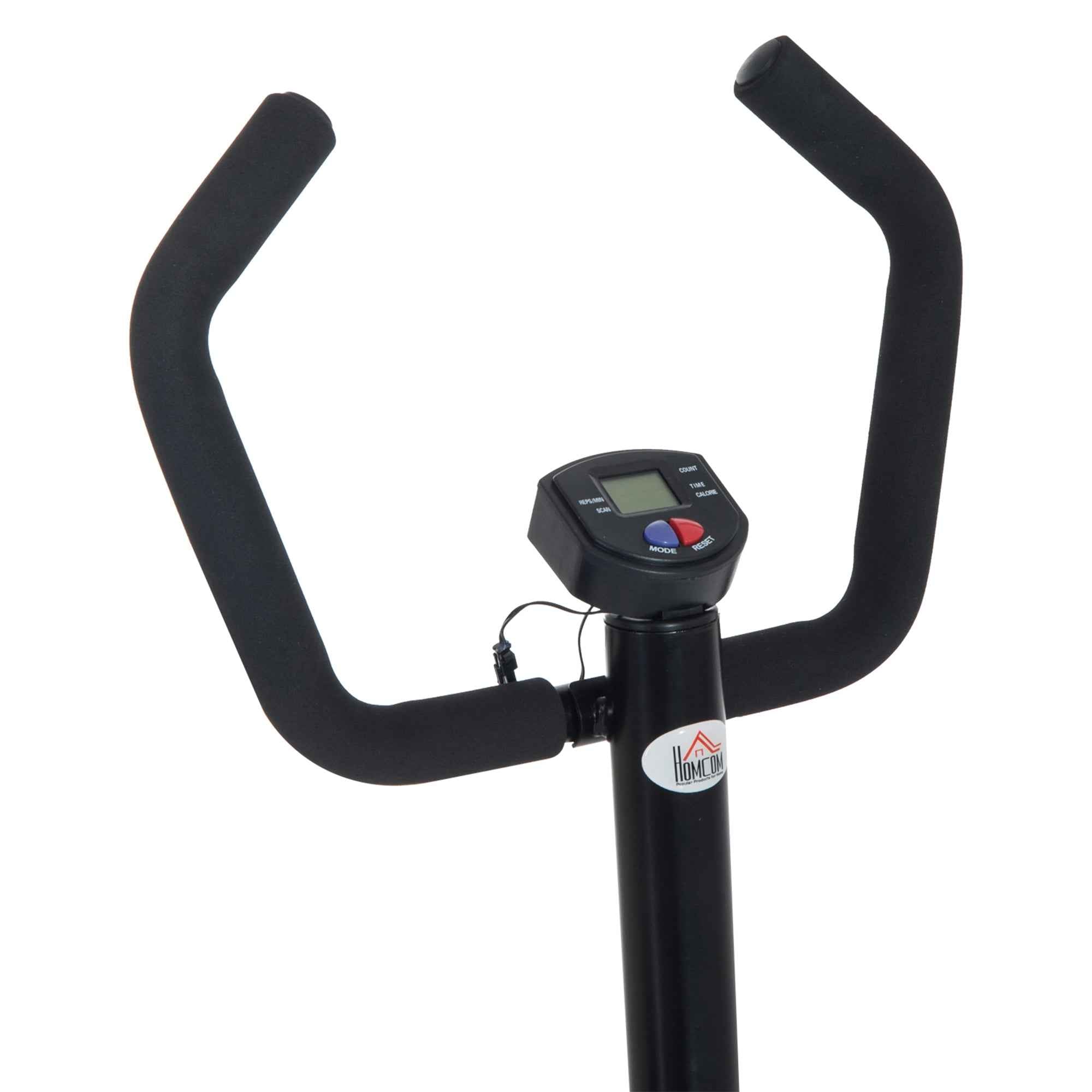 HOMCOM Professional Stepper with Handlebar and Steel Ropes for Home Training, 40 x 40 x 118cm, Black