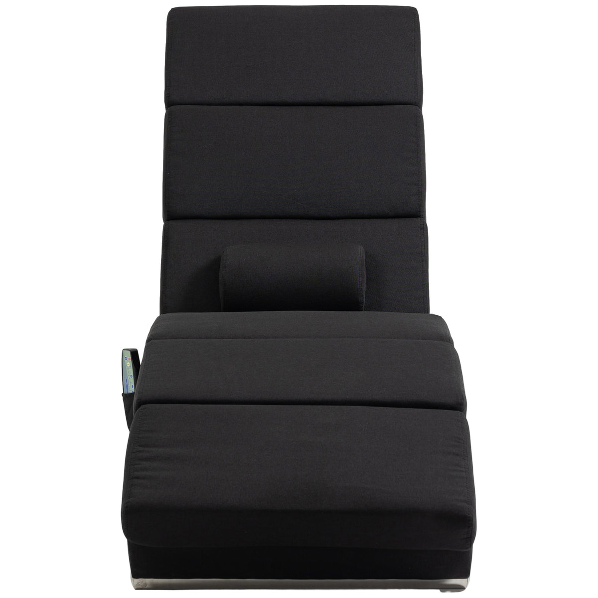 HOMCOM Massage Chair with 8 Vibration Points and Heating, 5 Modes, Timer and Remote Control, Black
