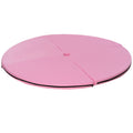 HOMCOM Non-Slip Foldable Pole Dance Mat in EPE Foam and PVC, Ø150x5cm, Pink