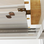 Extendable Dining Table for 4-6 People with Drop-Leaf Panels, Wooden, 120-160x80x78 cm, White