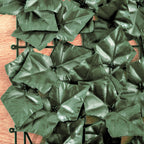 Outsunny Artificial Hedge Roll for Balcony and Garden in Anti-UV PE, Fake Hedge with Dark Green Leaves 300x100cm