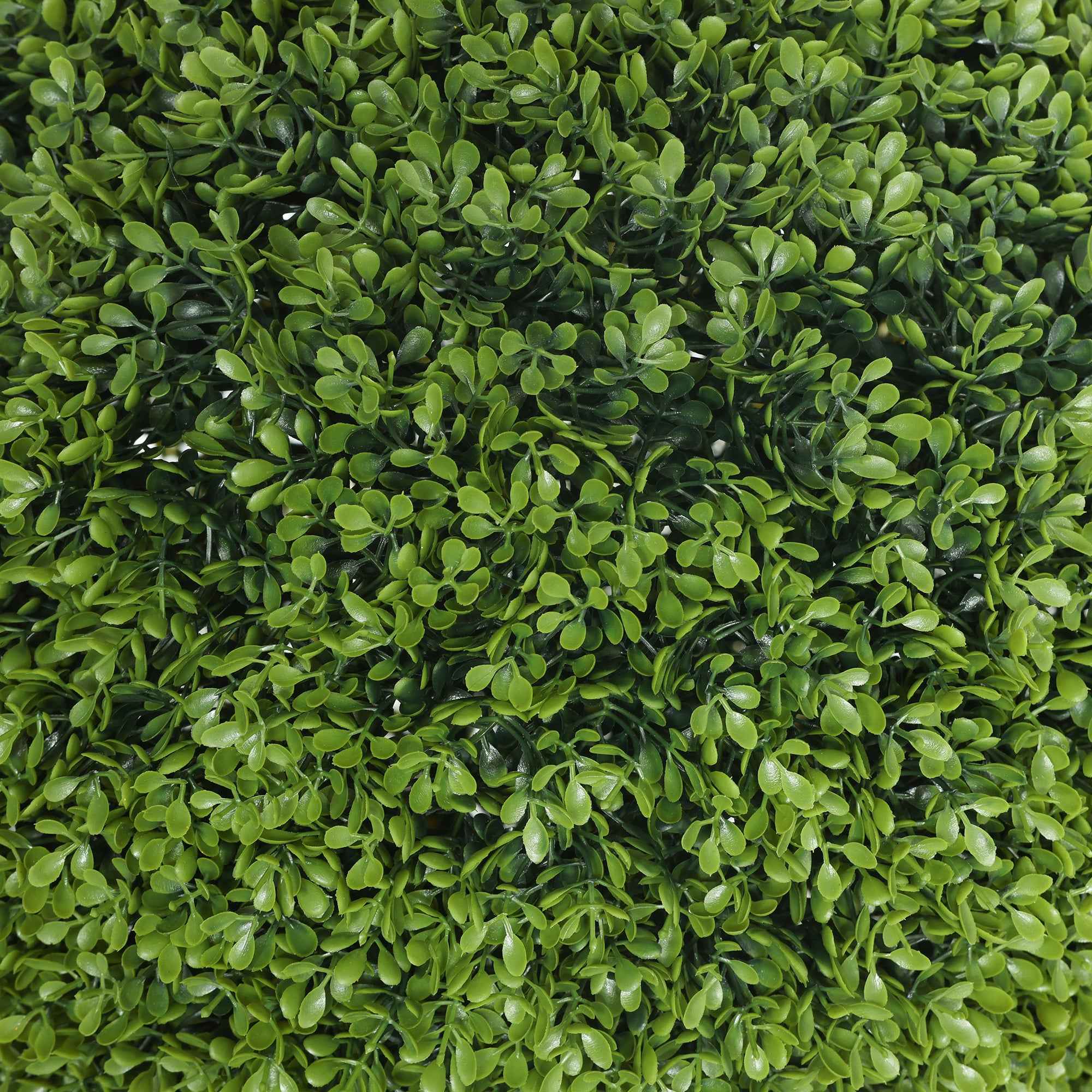HOMCOM Set of 2 Artificial Boxwood Plants in PE, Ø40 cm, for Indoor and Outdoor Use, Green