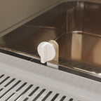 XXL Stainless Steel Enclosed Cat Litter Box, 90° Opening Lid and Double Doors, 70x50x46.5 cm, Grey