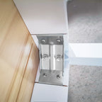 HOMCOM 4-seater dining table with non-slip feet, in pine wood, 120x75x75 cm - Borgè