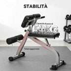 SPORTNOW Adjustable and Foldable Multifunctional Roman Bench, 150 kg Capacity, Silver