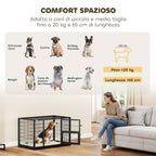 PawHut Sturdy Dog Cage, 94x60x64 cm, with Removable Tray.