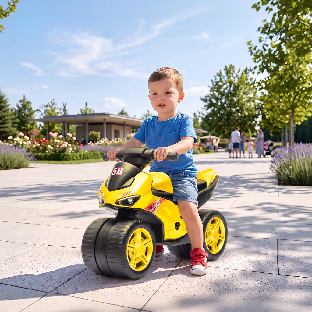AIYAPLAY Kids Balance Bike with Music, Ages 18 Months - 3 Years, Yellow