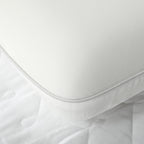 Rapid Rebound Memory Foam Pillow with Removable and Washable Cover, 60x40x10 cm, Cream White