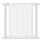 Adjustable Dog Gate with Self-Closing, Steel and ABS, 75-82x76 cm, White
