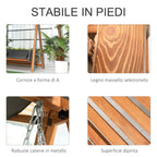 3-Seater Garden Swing Convertible to a Double Bed, 225.5x113x180cm