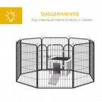 Outdoor Wooden Rabbit Cage with Asphalt Roof and Non-Slip Ramp, 42x51x43cm, Grey - Borge' Group Limited