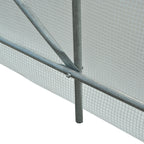 Outsunny Garden greenhouse tunnel for PI plants with iron, white, 350x200x200cm pipes - Borgè