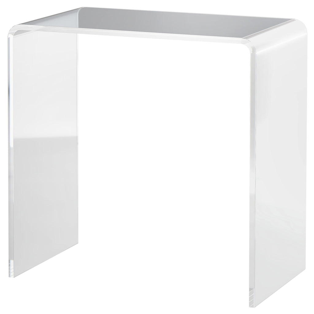 Homcom Living room coffee table in UC with smooth edges and rounded corners, 53.5x30.5x53.5 cm, transparent - Borgè
