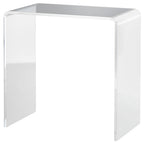 Homcom Living room coffee table in UC with smooth edges and rounded corners, 53.5x30.5x53.5 cm, transparent - Borgè