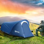 Camping Tent in Polyester and Oxford Fabric with Internal Hook and Mesh Windows, 265x140x95 cm