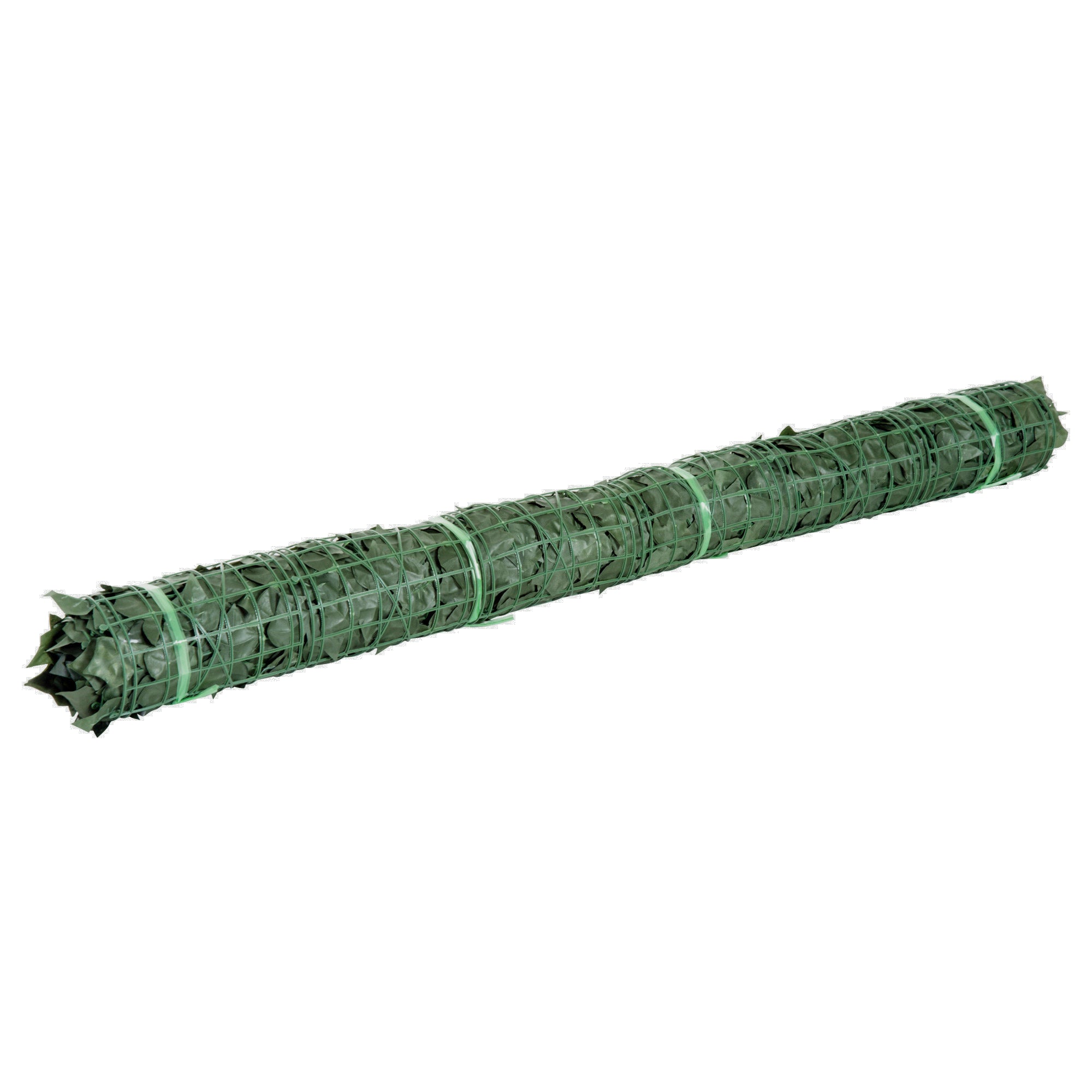 Outsunny Faux Ivy for Balcony in Anti-UV PE, Artificial Hedge Roll with Leaves, 240x100cm, Dark Green