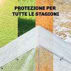 Outsunny 4x6m Waterproof Tarpaulin, Heavy Duty 140GSM PE, Tear Resistant