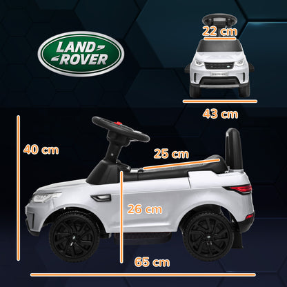 Land Rover Licensed 6V Children's Car, Electric and Push Operation, Speed 3km/h, White