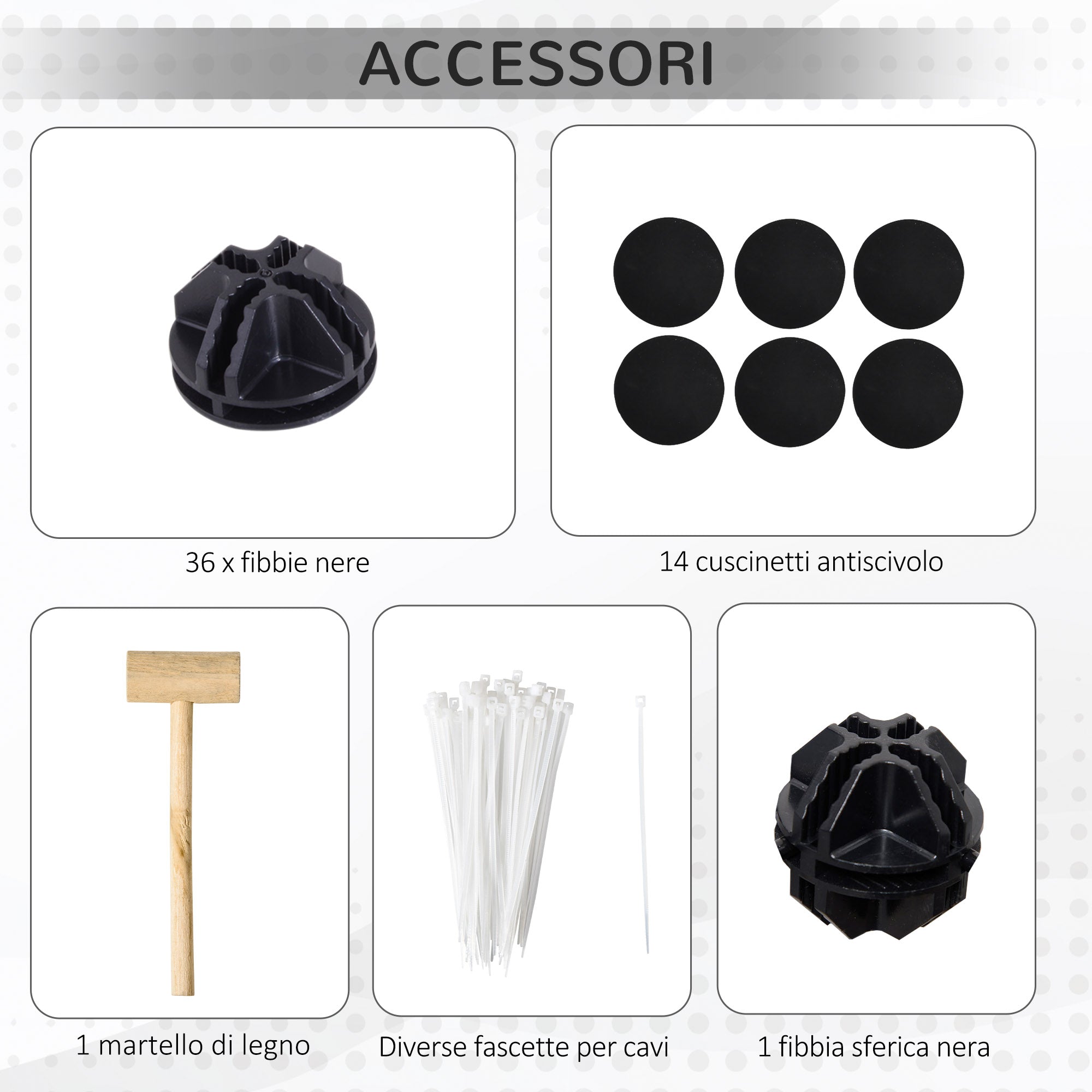 Modular Pet Playpen with 35x35 cm Panels and Accessories, Made of Steel and PP, 140x70x70 cm, Black