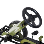 Pedal Go Kart for Kids 3-6 Years Old with Adjustable Seat and Handbrake, Green