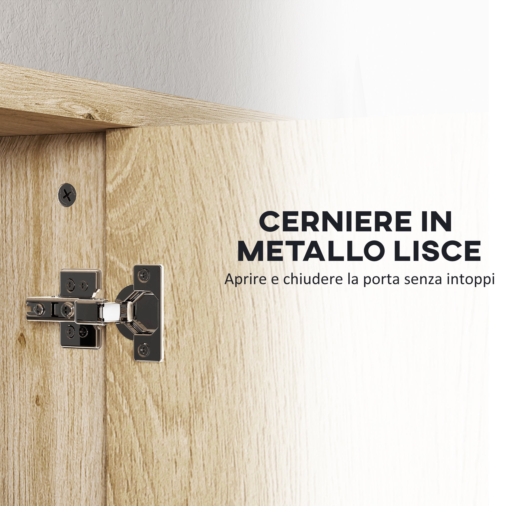 Bathroom Mirror Cabinet with 2 Doors, 60x20x60 cm Bathroom Cabinet with Mirror, Open Compartment, Natural