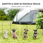 PawHut Dog Playpen, Expandable and Foldable, 50 x 60 cm, Black