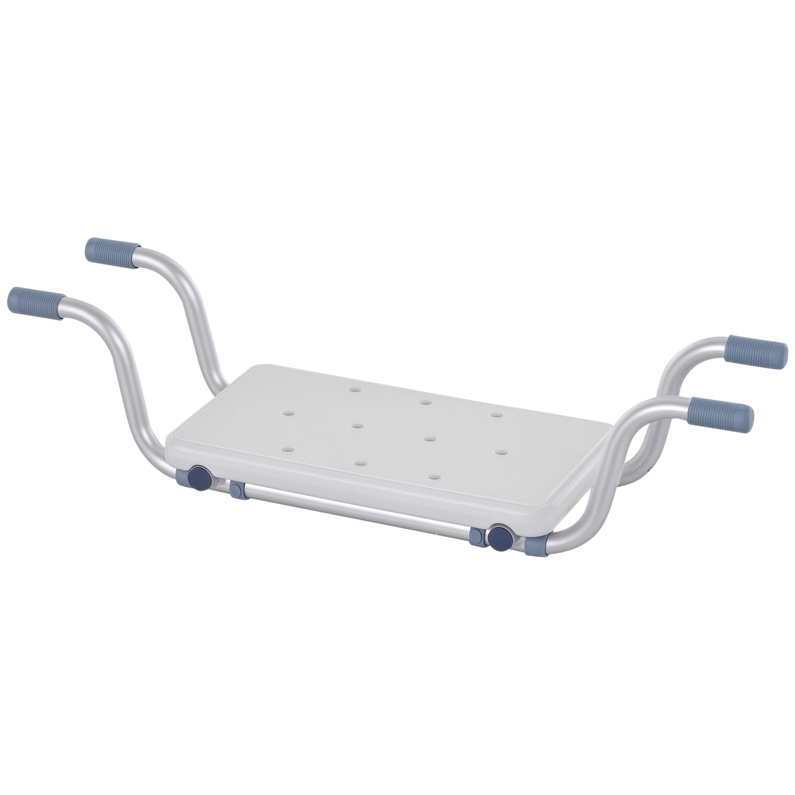 Aluminum Alloy and Plastic Bathtub Seat, Adjustable Width 73-83cm Bathtub Stool, Max. Load 150kg