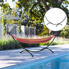 Outsunny Universal Outdoor Metal Hammock Frame, 300x90x100cm, Black