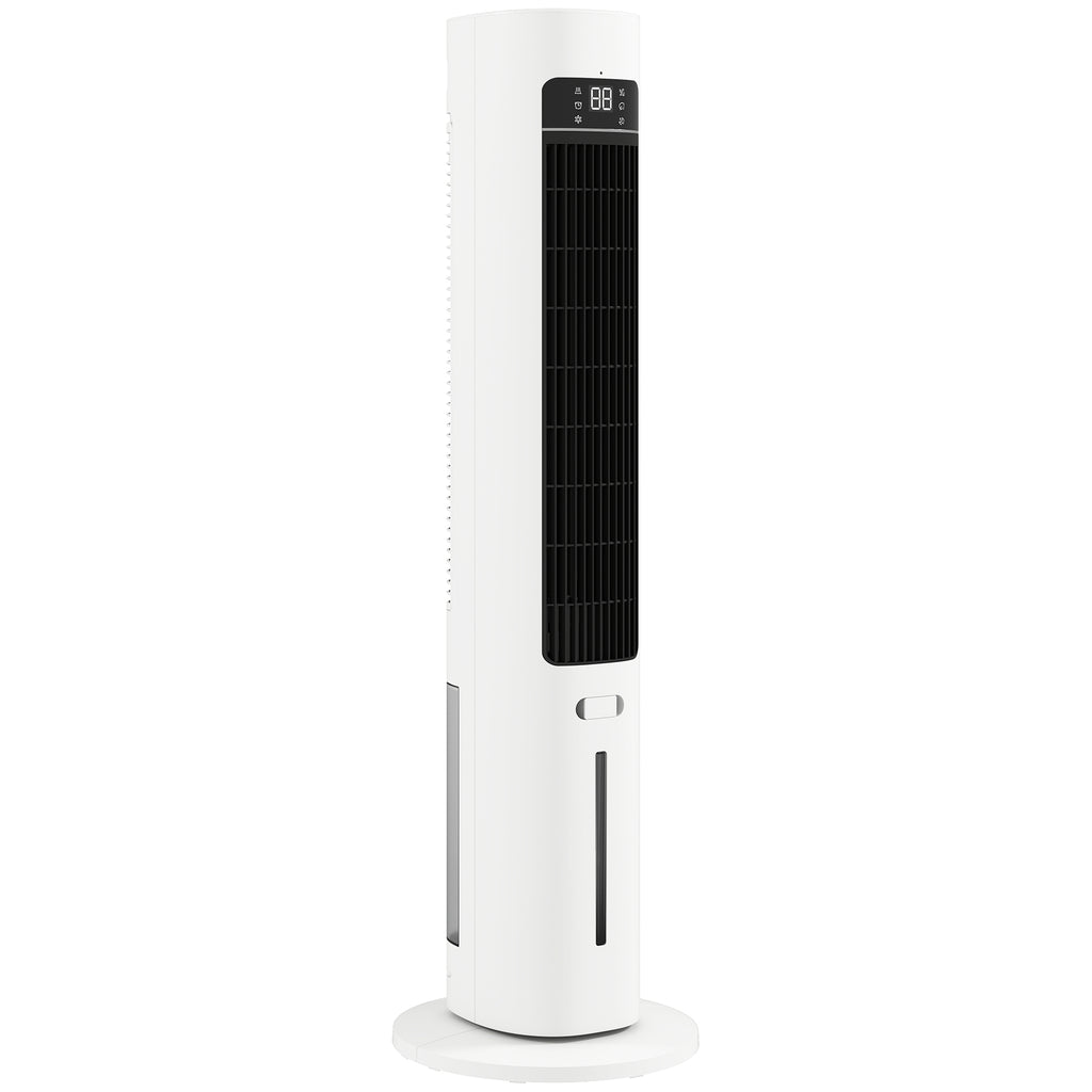 Evaporative Air Cooler, 3L Tank, 48° Oscillation, 3 Speeds and Modes, White