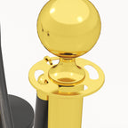 Stainless Steel Path Markers with 1.5 m Black Velvety Rope and Fillable Base, Ø32x96 cm