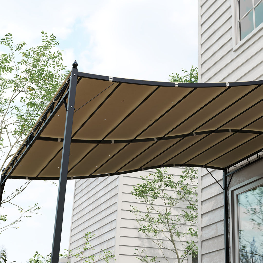 Outsunny spare sheet for garden pergola 2.5x3 m with 8 drainage holes, in polyester, 297x243 cm, beige - Borgè