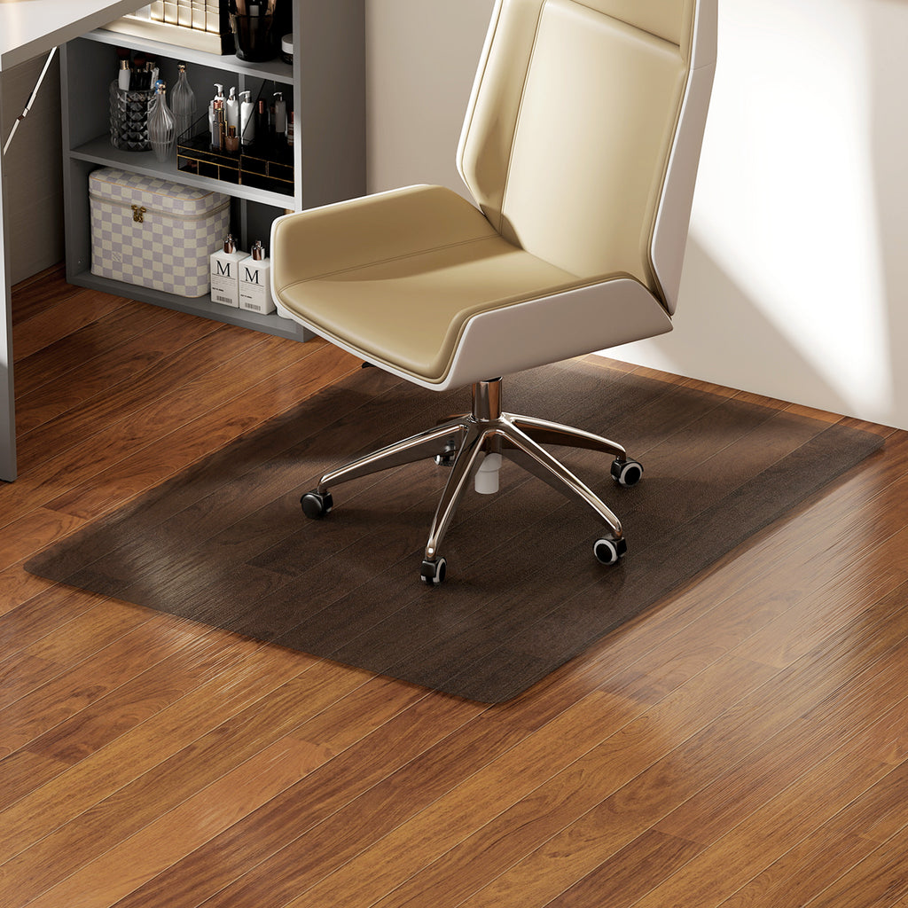 120x90cm Transparent Black Plastic Floor Protector for Office Chairs