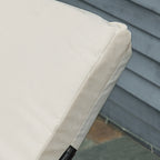 PE Rattan Sun Lounger with 5-Position Reclining Backrest, 195x68x31cm, Brown