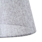 Homcom wooden ground lamp with 3 shelves and fabric lampshade, 45x45x148cm, gray - Borgè