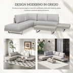 Outdoor Garden Set, Garden Lounge, Outdoor Sofa Set with Garden Table, Grey Rattan Garden Furniture - Borge' Group Limited