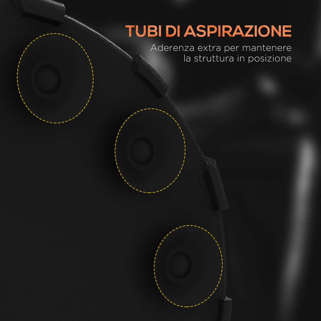 SportNow Boxing bag from the self -supporting ground with adjustable target, filled and suction cup base, black - Borgè