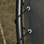 Garden Rocking Lounger Outdoor Sun Lounger Grey