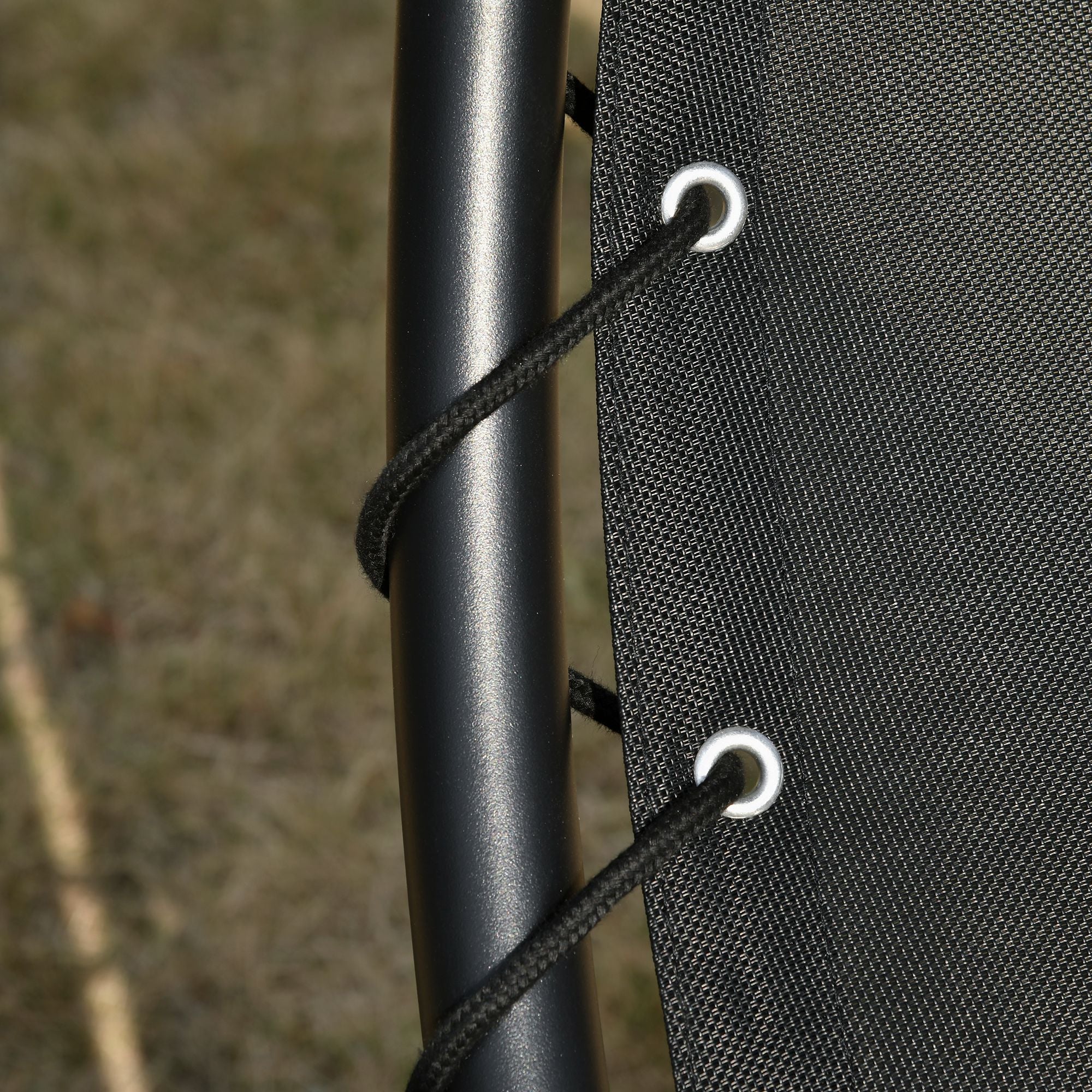 Garden Rocking Lounger Outdoor Sun Lounger Grey