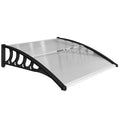 Outsunny Outdoor Polycarbonate Canopy for Doors and Windows, 103x96.5x27cm, Transparent