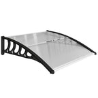 Outsunny Outdoor Polycarbonate Canopy for Doors and Windows, 103x96.5x27cm, Transparent