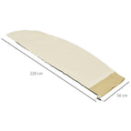 3x3m Waterproof Umbrella Cover, Cantilever Umbrella Cover with Zipper and Tie, Beige
