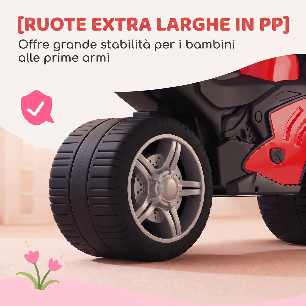 AIYAPLAY Balance Bike Without Pedals with Music for Children 18-36 Months, Red