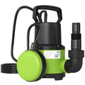 Outsunny 400W Dirty/Clean Water Pump, 9,000L/h, Submersible Dirty Water Pump 7m Max Depth, Handles Particles up to 15mm, Float Switch, Green